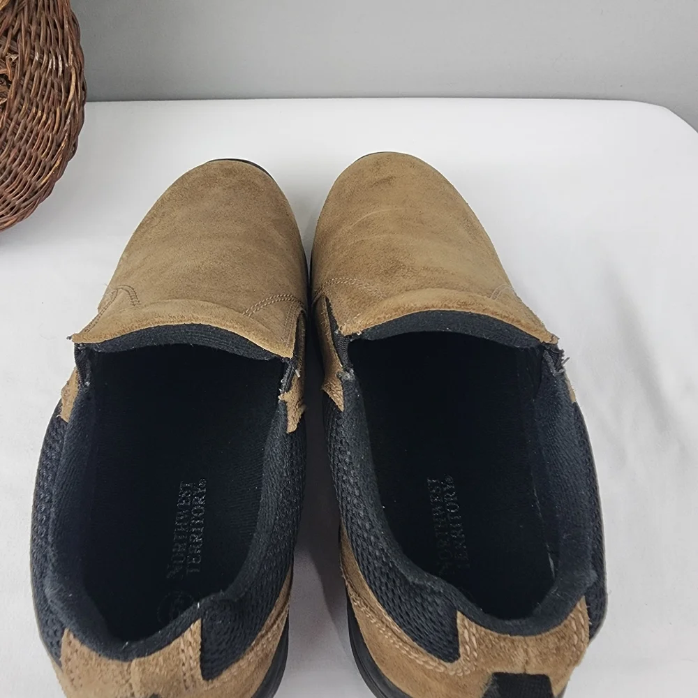 Northern Territory Men's Brown Learher Slip-On Loafer Shoes Sz 9